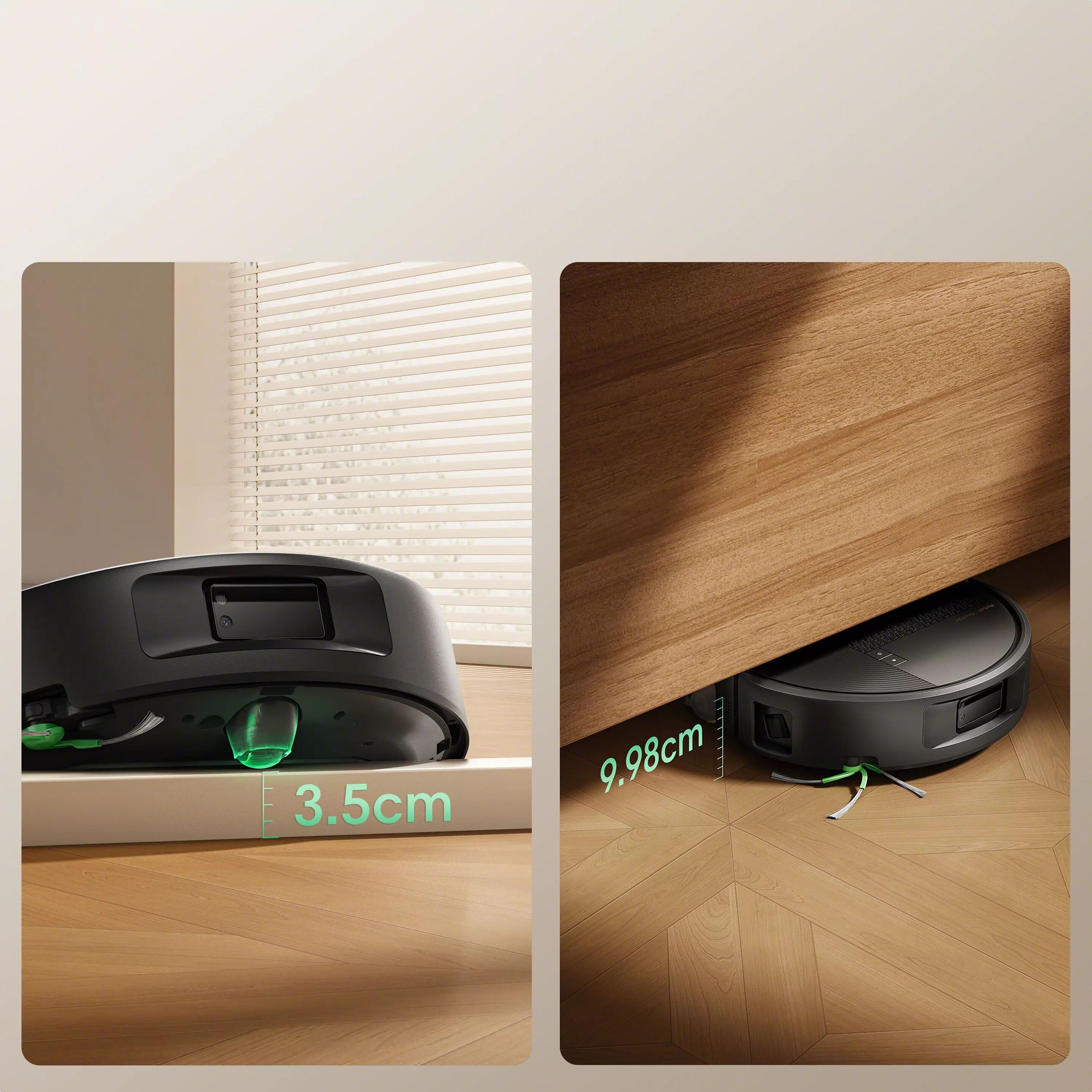 Easily navigates in tight places room-to-room